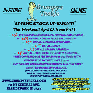 Spring Stock Up Sale & Casting Demos Weekend
