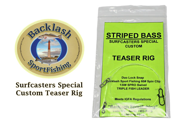 Backlash Sportfishing Surfcaster's Special Custom Teaser Rig – Grumpys Tackle