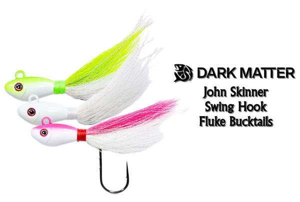 can.you fish artificial lures in the dark Dark Matter John Skinner Swing Hook Fluke Bucktails – Grumpys Tackle
