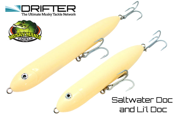 fish doc lures Drifter Tackle Saltwater Live Image Pogie / 9" 3.25oz The SECRET PLUG finally has a name Musky Mania Saltwater Doc and