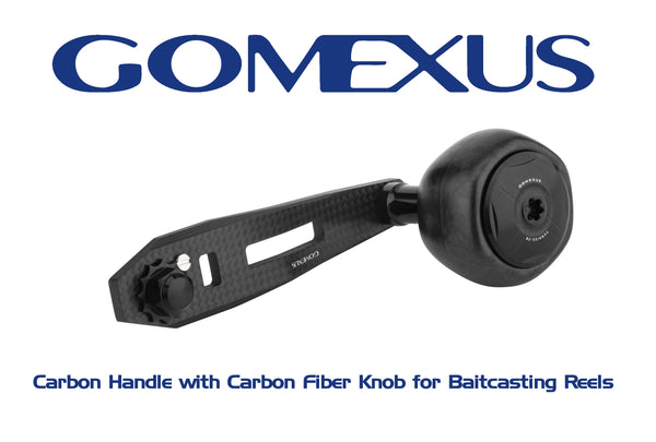 Gomexus Carbon Handle with Carbon Fiber Knob for Baitcasting Reels