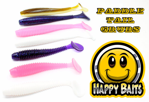 Happy Baits Paddle Tail Grub – Grumpys Tackle