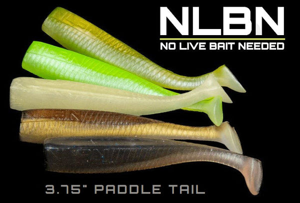 No Live Bait Needed (NLBN) 3.75 Inch Paddle Tail Swimbait