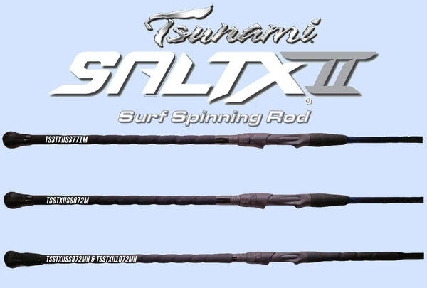 Tsunami SaltX II Surf Spinning Rods – Grumpys Tackle