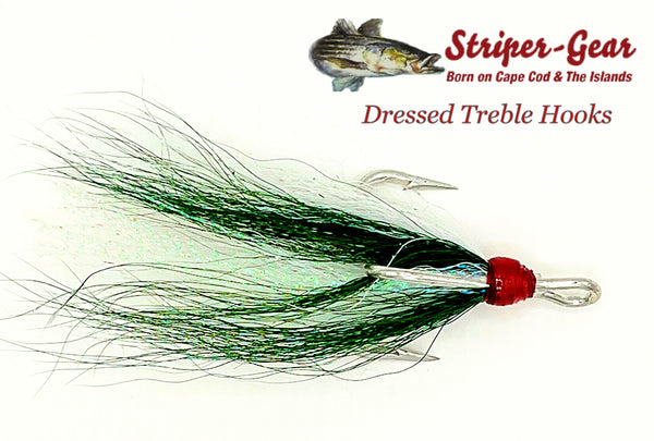 Striper Gear Dressed Treble Hooks – Grumpys Tackle