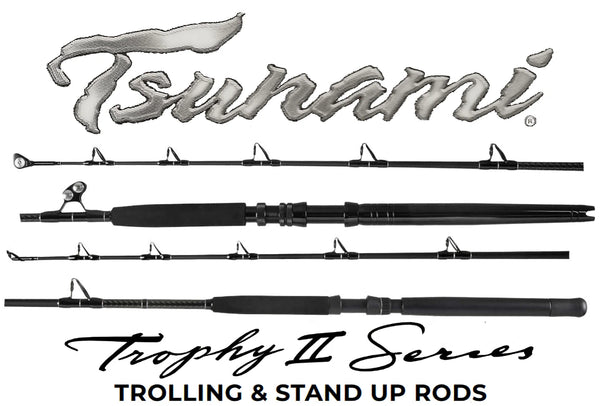 Tsunami Trophy Series II Stand Up and Trolling Rods