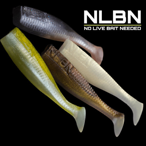 No Live Bait Needed (NLBN) 3 Inch Paddle Tail Swimbait