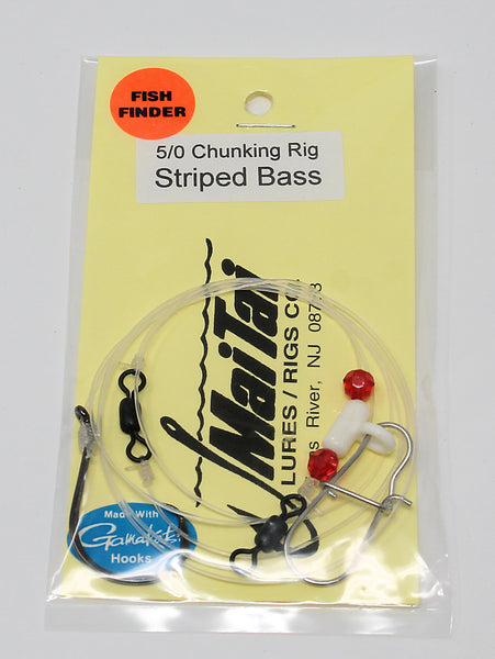 MaiTai Striped Bass Chunking/Eel Rig With Fish Finder