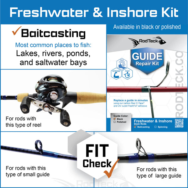 baitcasting rod tips RodTeck Guide Repair Kit – Grumpys Tackle