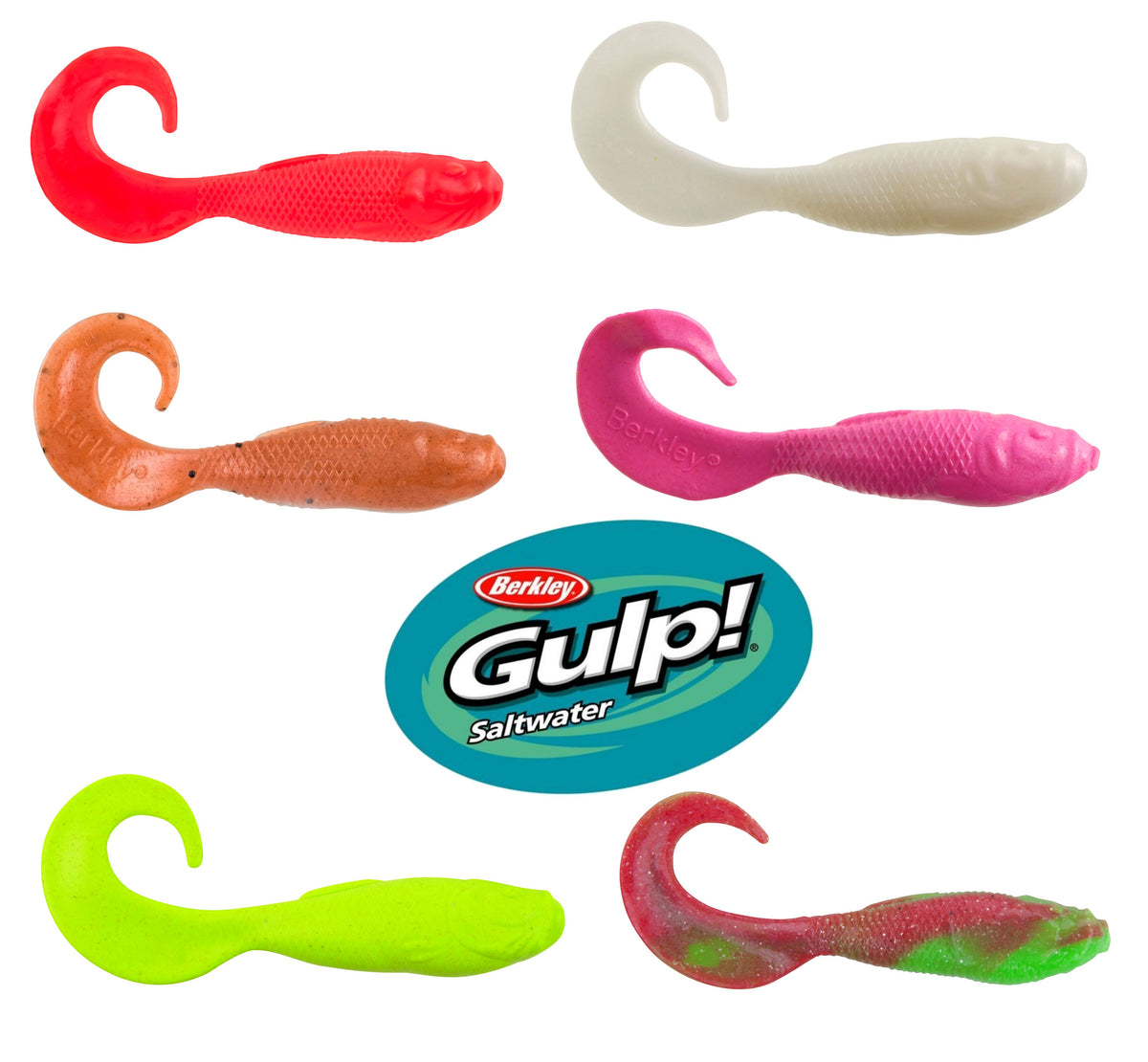 A Gulp! Swimming Mullet will attract just about anything in the salt. A  realistic body shape with a super high-action curly tail packed w