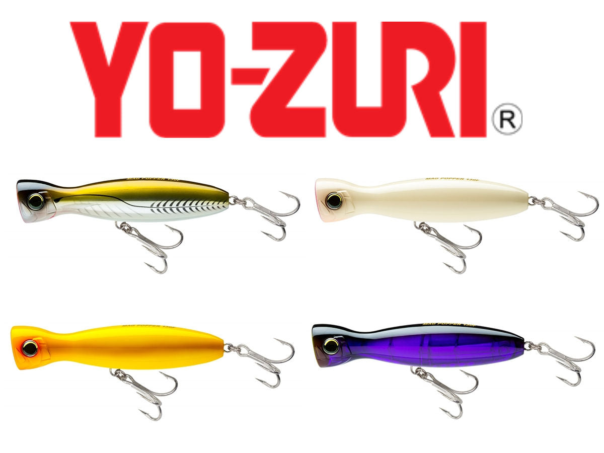 Leurre De Pêche Yo Zuri Mag Popper 160F – Flottant, Topwater, Couleur R1371-YELL (5060), 160mm