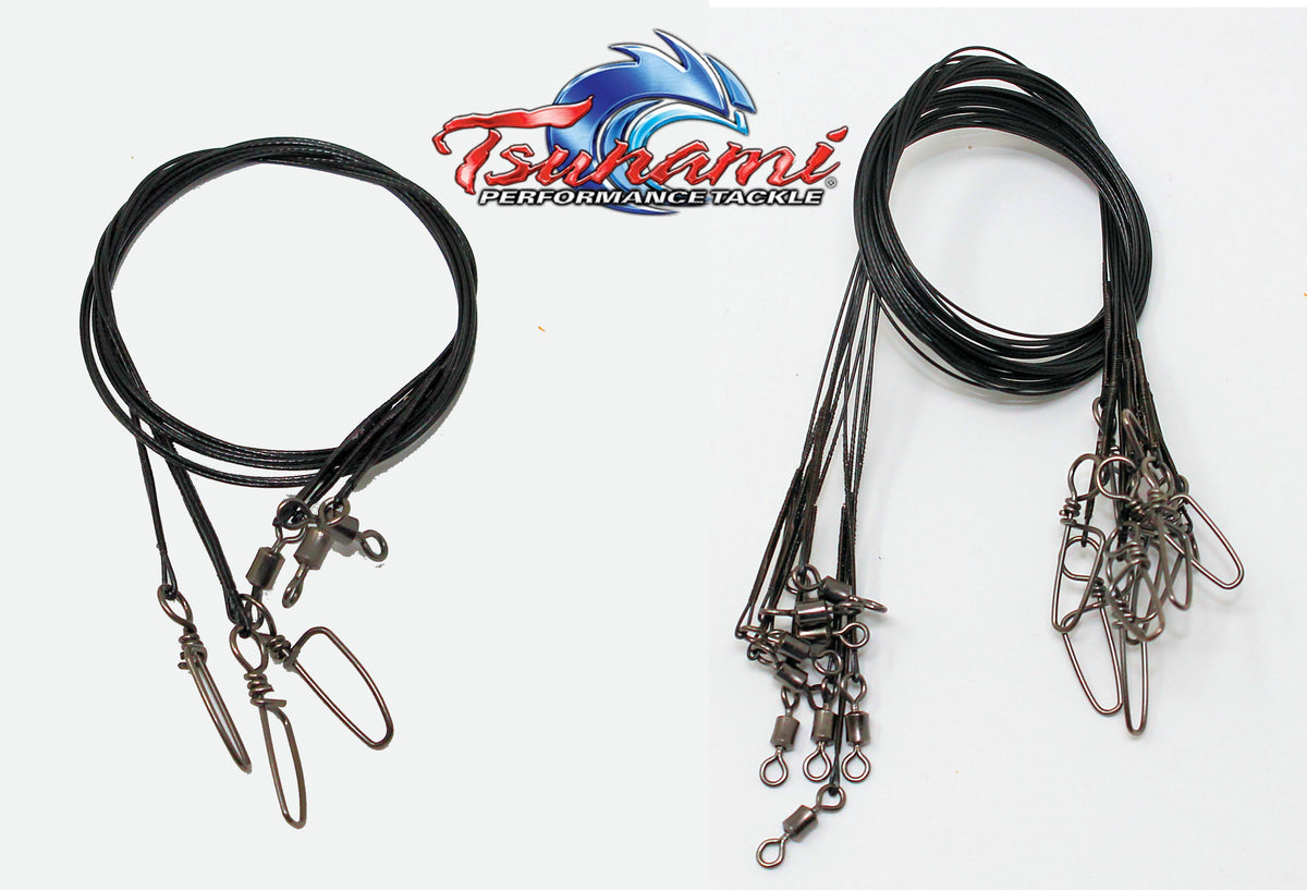 Tsunami Stainless Steel Wire Leaders – Grumpys Tackle