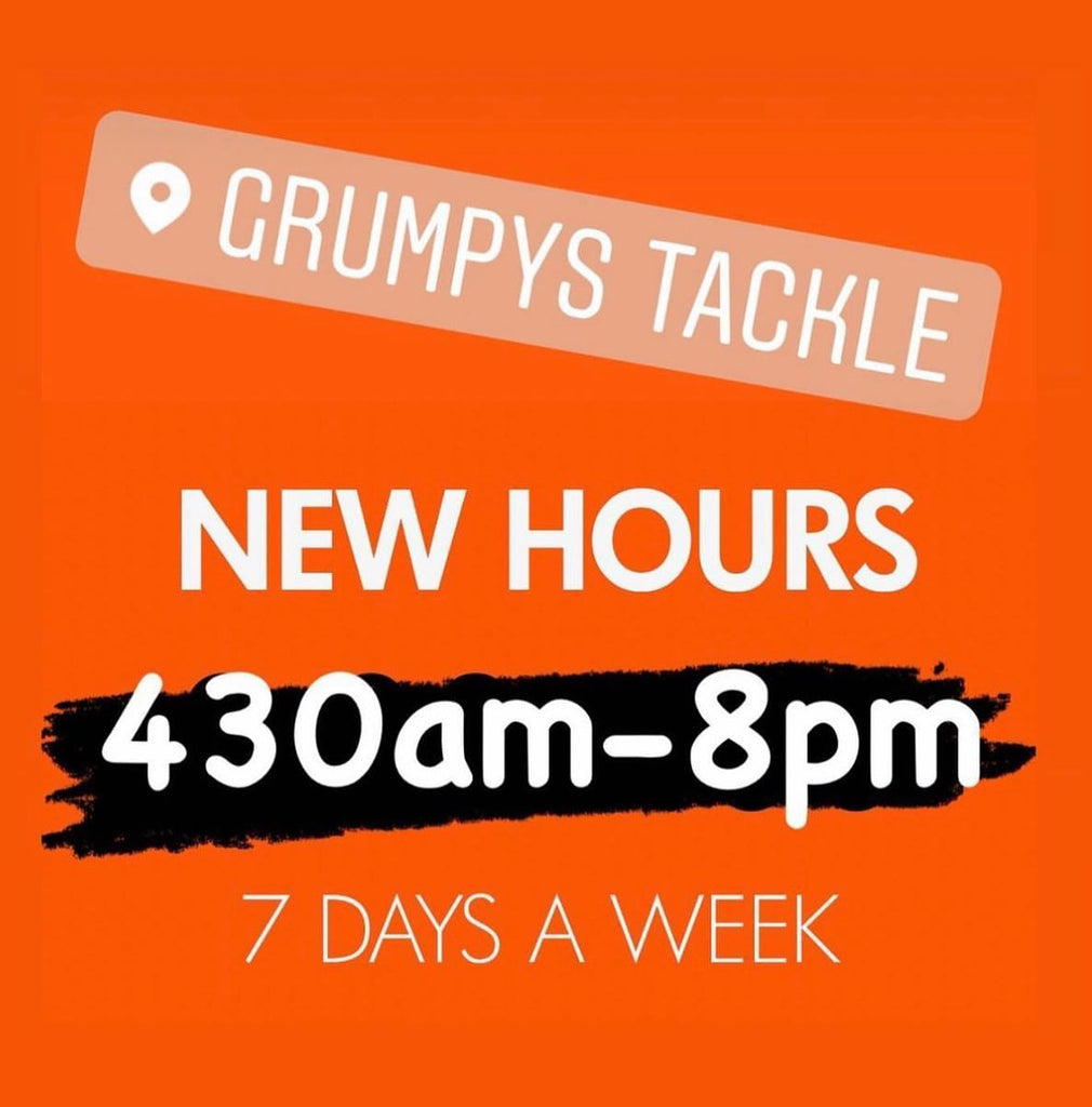 Grumpy Hour Easter Weekend Startup – Grumpys Tackle