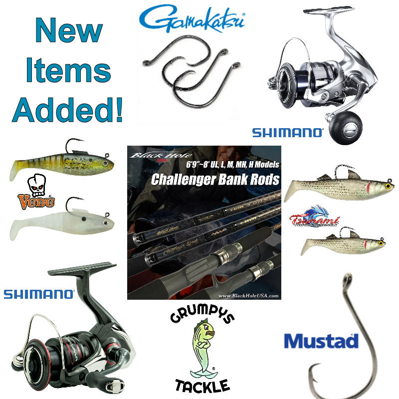 Restocking, Adding New Items, and a Fishing Report. Grumpys Tackle