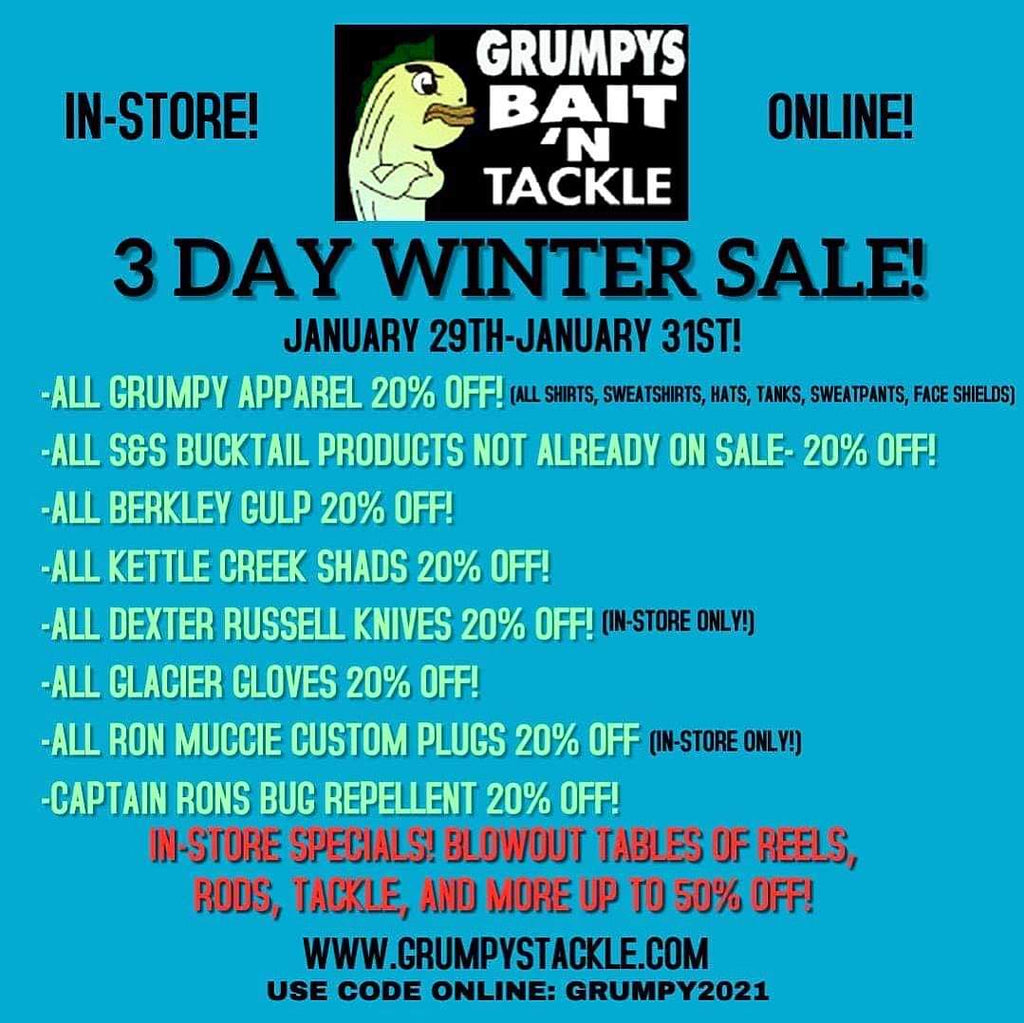 Winter fishing and WINTER SALE!
