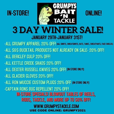 Winter fishing and WINTER SALE!