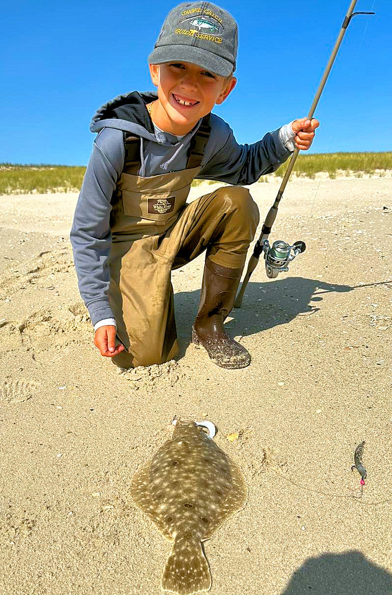 Fluke, Blues, Kingfish and the funny fish are starting to show.