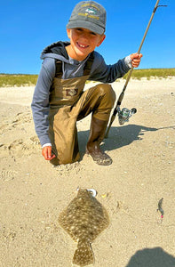 Fluke, Blues, Kingfish and the funny fish are starting to show.