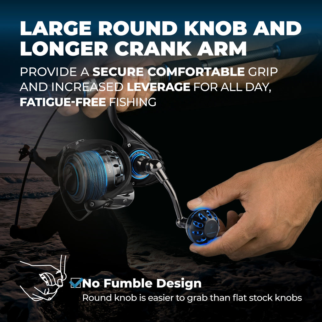Gomexus Plug&Play Aluminum Power Handle For Daiwa Saltist MQ