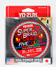 Yo-Zuri SuperBraid 9 Five Color Braided Line