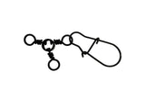 Jigging World 3 Way Swivels with Duo Lock Snap