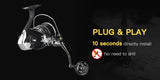 Gomexus Plug&Play Aluminum Power Handle For Daiwa BG MQ Spinning Reel