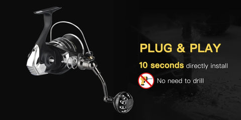 Gomexus Plug&Play Aluminum Power Handle For Daiwa BG MQ Spinning Reel –  Grumpys Tackle