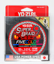 Yo-Zuri SuperBraid 9 Five Color Braided Line