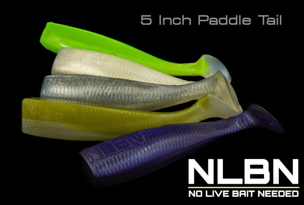 No Live Bait Needed (NLBN) 5 Inch Paddle Tail Swimbait