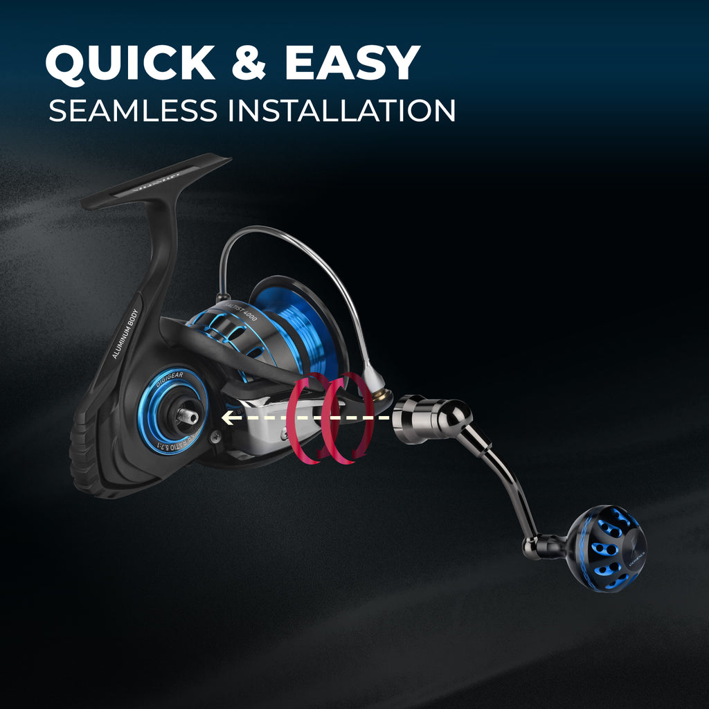 Gomexus Plug&Play Aluminum Power Handle For Daiwa Saltist MQ