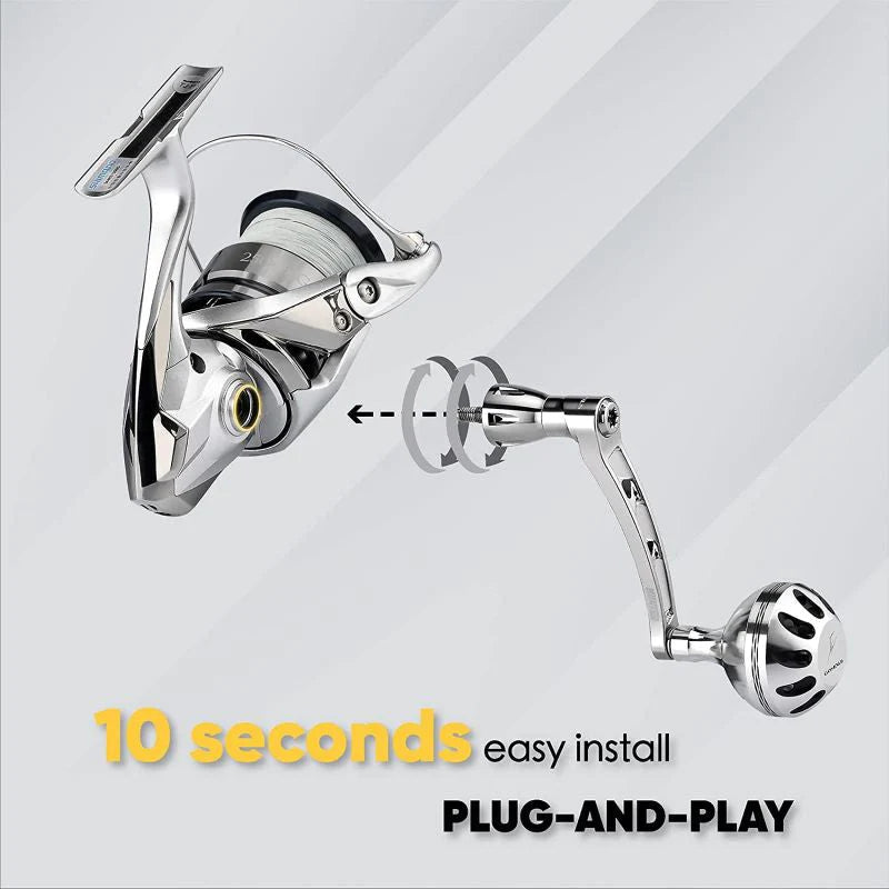 Gomexus Hunter Series Plug&Play Aluminum Power Handle For Shimano Spinning Reels