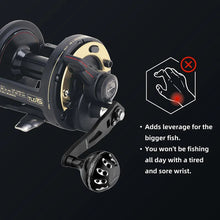 Gomexus Carbon Handle with Aluminum Knob for Baitcasting Reels