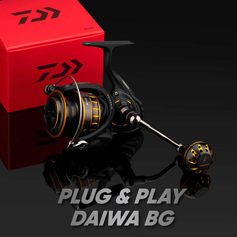 daiwa bg reel handle switch Gomexus Plug&Play Aluminum Power Handle For Daiwa BG Spinning Reel
