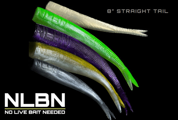 No Live Bait Needed (NLBN) 8 Inch Straight Tail Stickbait