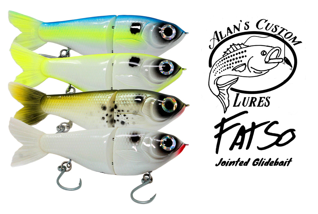 Alan's Custom Lures Fatso Jointed Glide Bait – Grumpys Tackle