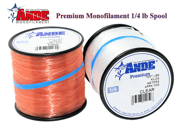 Ande Premium Monofilament Line 20 lb.; Clear; 1/4 lb