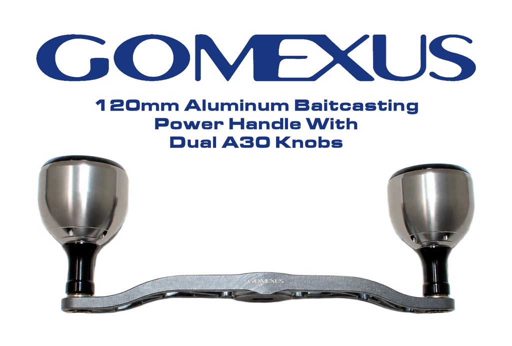 GOMEXUS 120mm ダブルハンドル&ハンドルノブ Gomexus 120mm Aluminum Baitcasting Power Handle With Dual A30