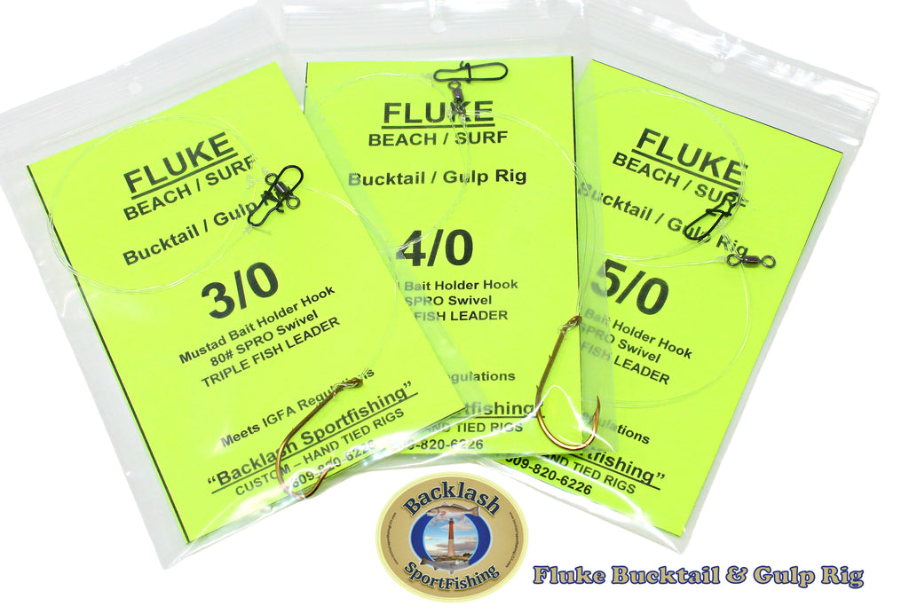Backlash Sportfishing Fluke Bucktail & Gulp Rig – Grumpys Tackle