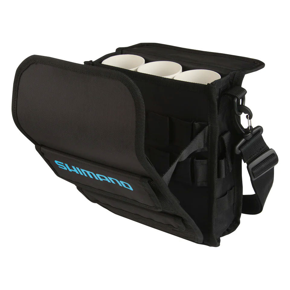fishing tackle bag surf Dark Matter Bag, Saltwater Fishing Gear and Equipment with Dacron Sailcloth & Stainless Steel Grommets & D-Rings - Water Resistant Bait Bags for Fish (Black while the mesh bottom promotes drainage and faster drying after use Aquaskinz Medium Fishing Lure Bag
