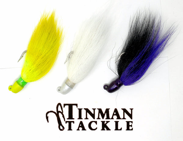 Tinman Tackle Bullet Head Bucktail jig