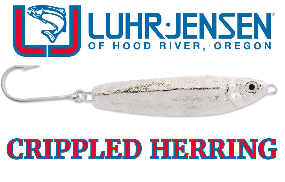 crippled herring fishing lures Luhr Jensen Herring, 2oz Chrome Blue The Crippled Herring is the most versatile lure youll ever use Luhr Jensen CRIPPLED HERRING 4751-300