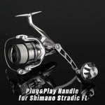 Gomexus Plug&Play Aluminum Power Handle For Shimano Stradic FM Spinning Reel