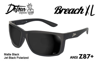 The Eye ブラックメタル　BLACKL Detour Sunglasses - Breach XL - Matte Black - Jet Black Polarized