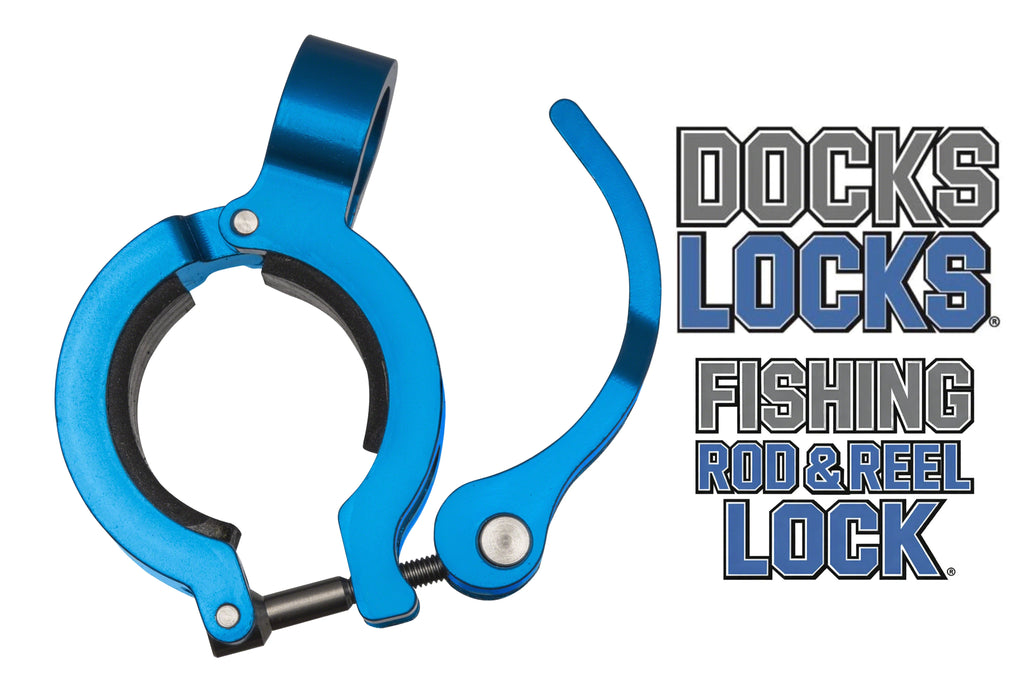 DocksLocks Fishing Rod & Reel Lock Small (19m to 24mm Rod diameter)