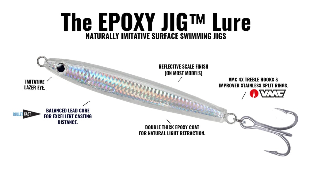 epoxy for fishing lures Hogy Epoxy Jig 3.5" 7/8oz Glow