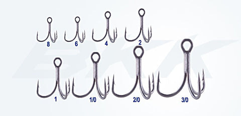 BKK Hooks Fangs-63 UA Treble Hook Size 3/0 5 Pack