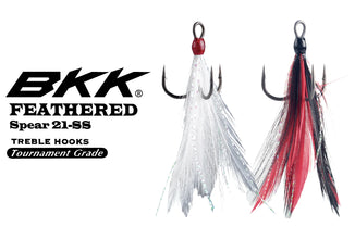 feathery fish hook perhaps BKK Feathered Spear 22-SS Treble Ozark Trail Fishing Rod Cradle Rod Holders Size:3-1/2