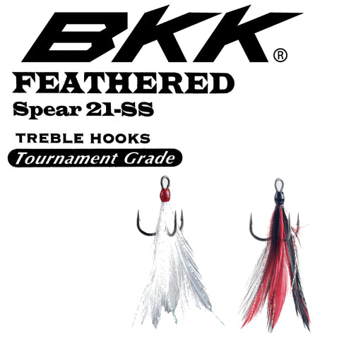 BKK Feathered Spear 22-SS Treble Hook – Grumpys Tackle
