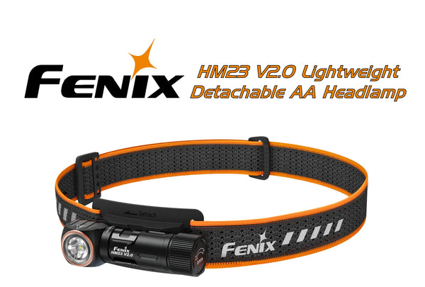 Fenix HM23 V2.0 Lightweight Detachable AA Headlamp