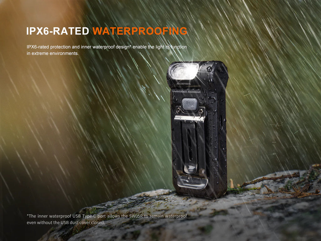 Fenix SW05R Multipurpose Clip-On Light with Red Output – Grumpys